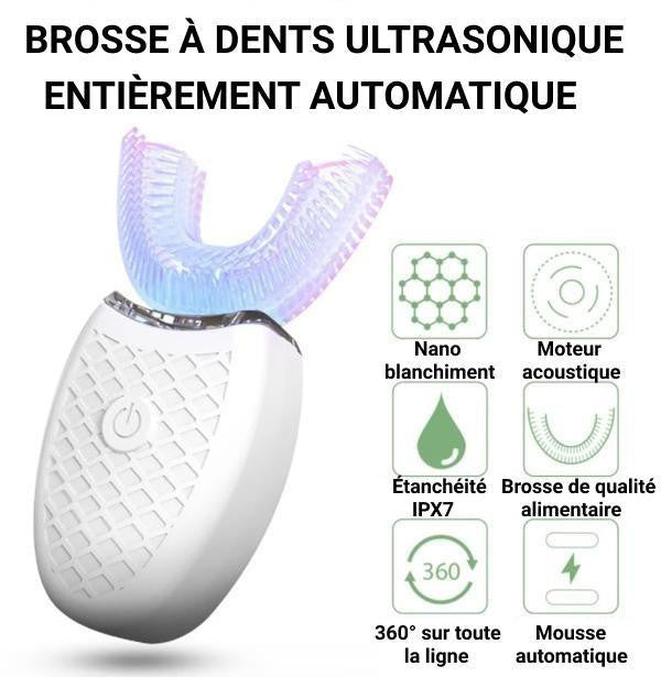 Brosse À Dents Électrique Ultrasons En Forme De U - ToothCare™