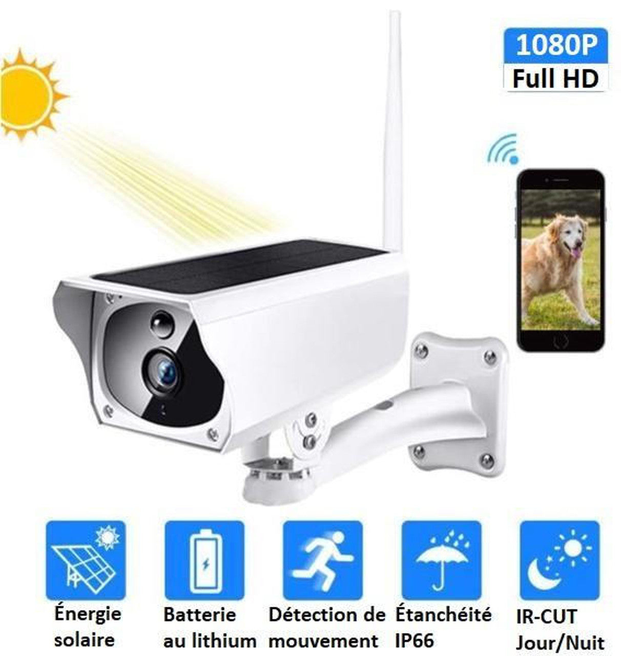 Caméra De Surveillance Sans Fil Solaire CameSafe™