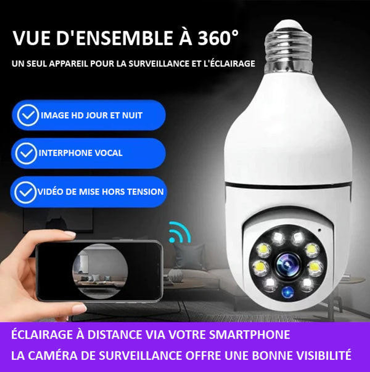 Caméra Intelligente Sans Fil - CamSafe™