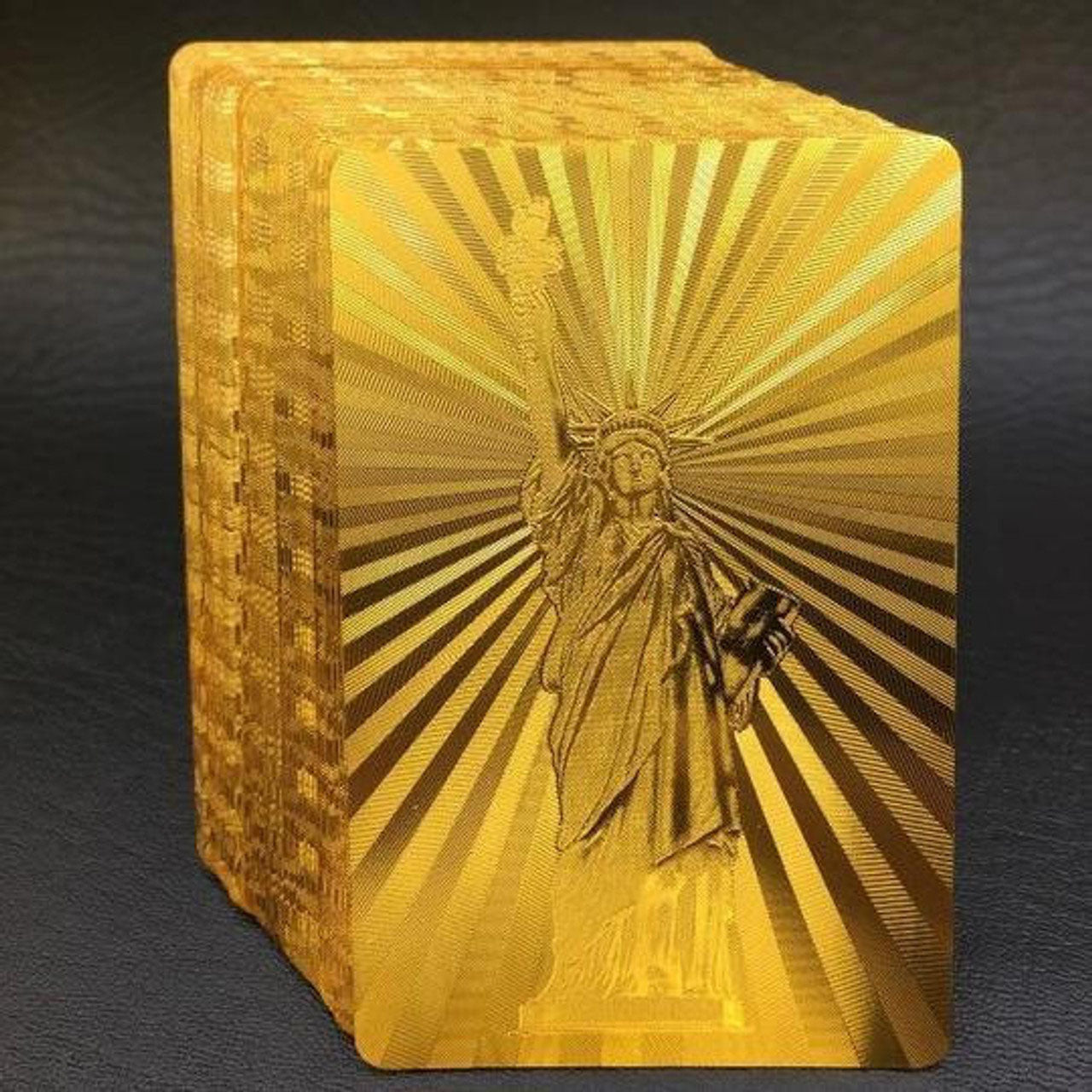 Cartes à Jouer Luxe en Feuille d'Or 24K