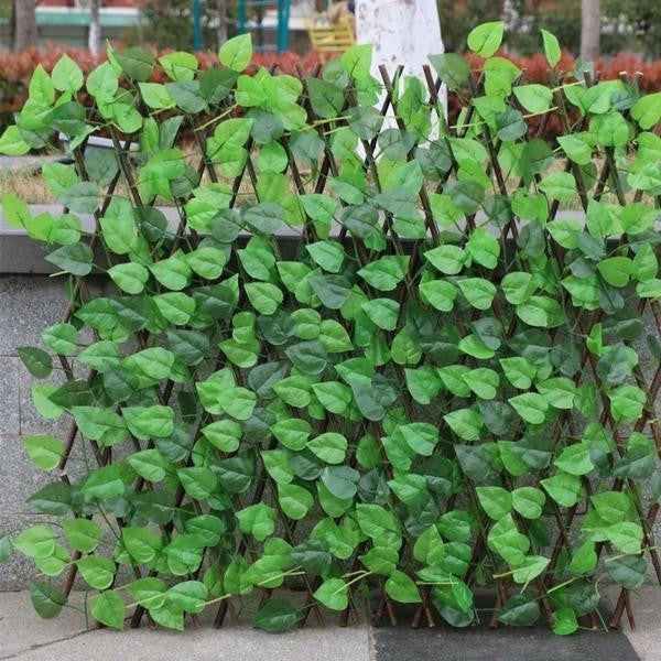 Clôture de Plante de Jardin Artificielle Rétractable