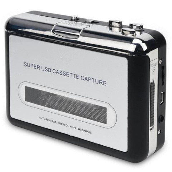 Convertisseur de cassettes audio mini usb vers mp3, lecteur cd, pc