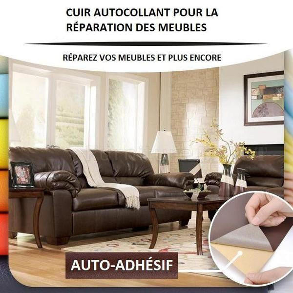 Cuir Autocollant Pour Réparation Canapé et Voiture