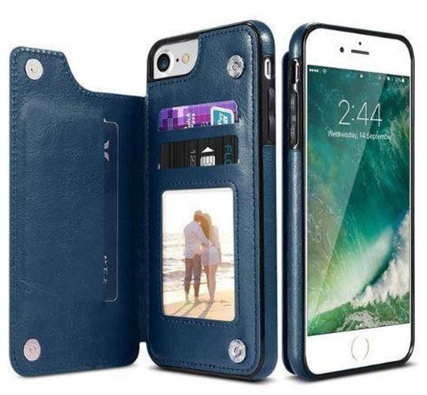 Etui En Cuir De Luxe Pour I-Phone Multi-Usage