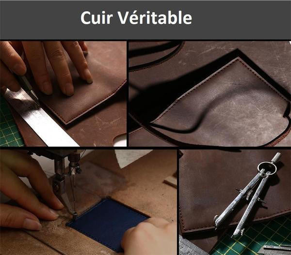 Etui En Cuir De Luxe Pour I-Phone Multi-Usage