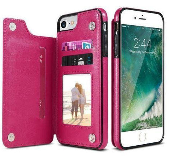 Etui En Cuir De Luxe Pour I-Phone Multi-Usage