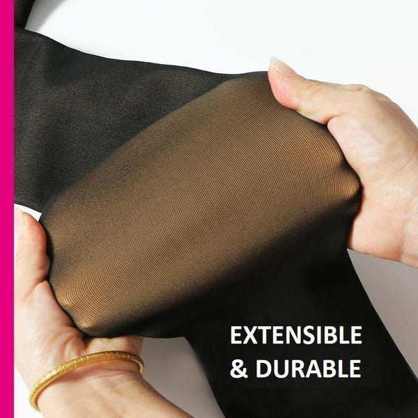 Faux Collant Translucide En Molleton Chaud - Jambes Parfaites