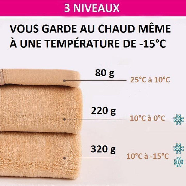 Faux Collant Translucide En Molleton Chaud - Jambes Parfaites