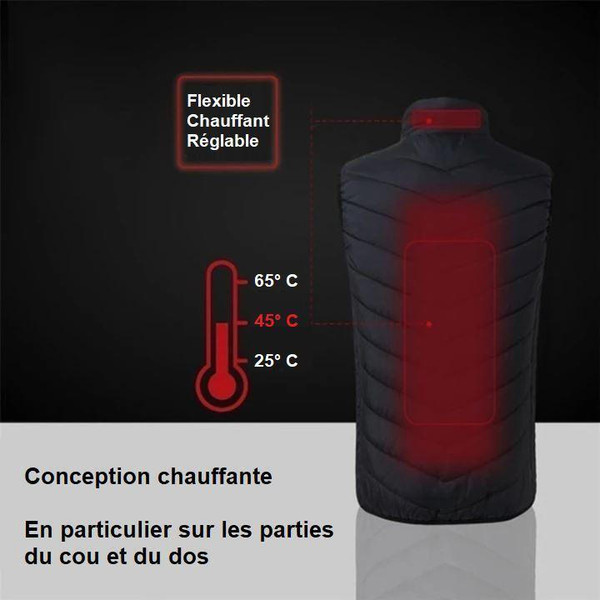 Gilet Chauffant Electrique