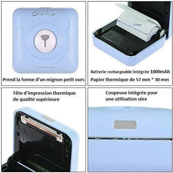 Imprimante Bluetooth Portable pour Téléphone - PeripiPage™