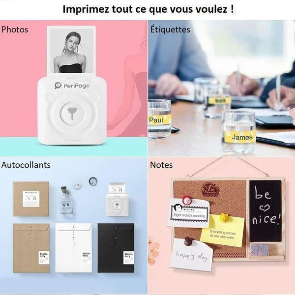 Imprimante Bluetooth Portable pour Téléphone - PeripiPage™