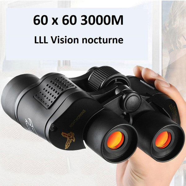 Jumelles Professionnelles 60 x 60 Vision Nocturne 3000M HD