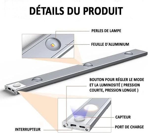 Lampe LED Intérieur Détecteur De mouvement