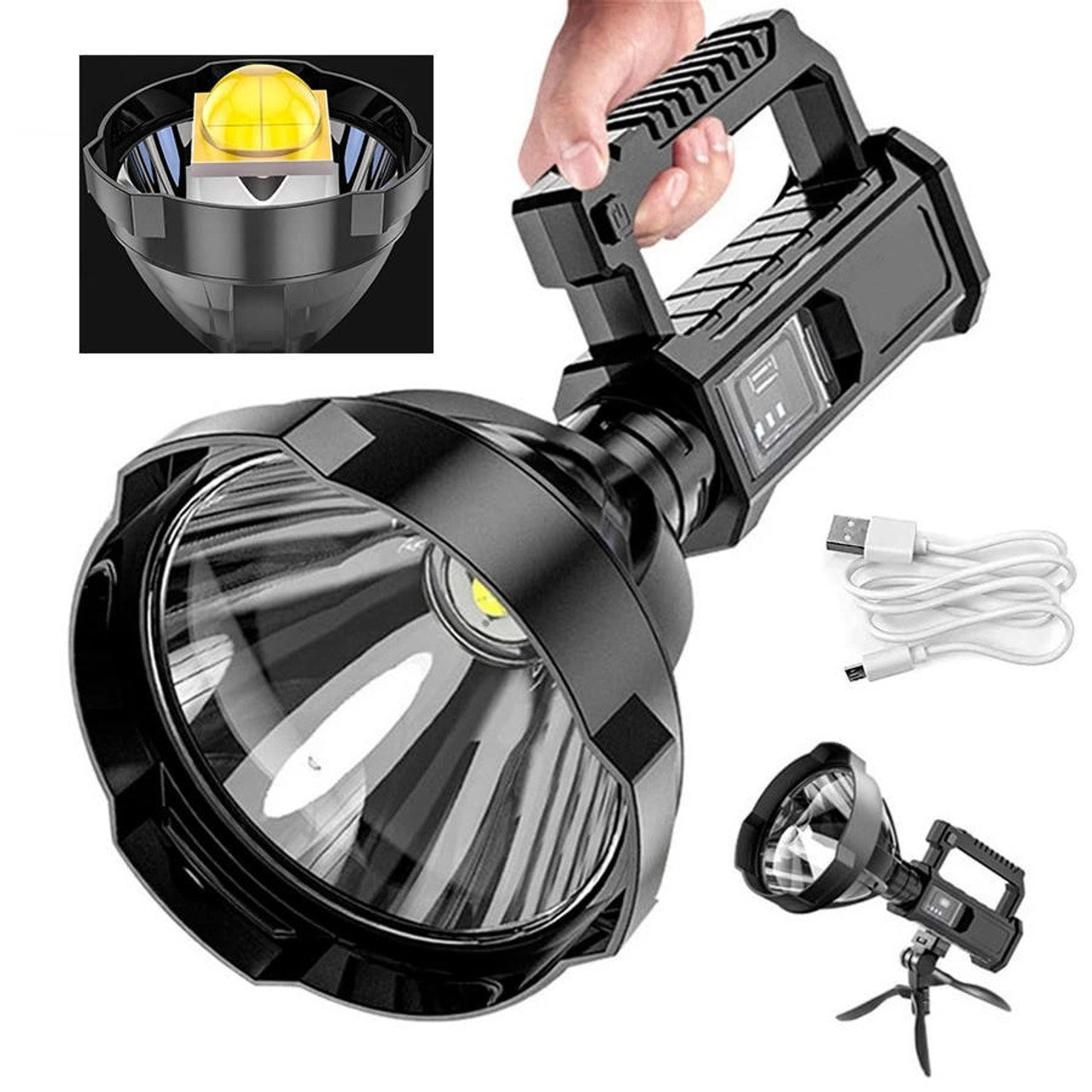 Lampe Torche LED Rechargeable à Haute Luminosité