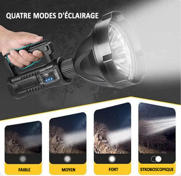 Lampe Torche LED Rechargeable à Haute Luminosité