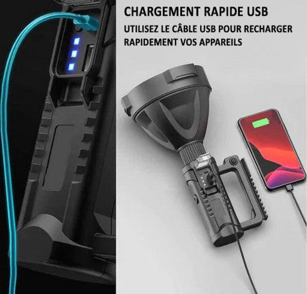 Lampe Torche LED Rechargeable à Haute Luminosité