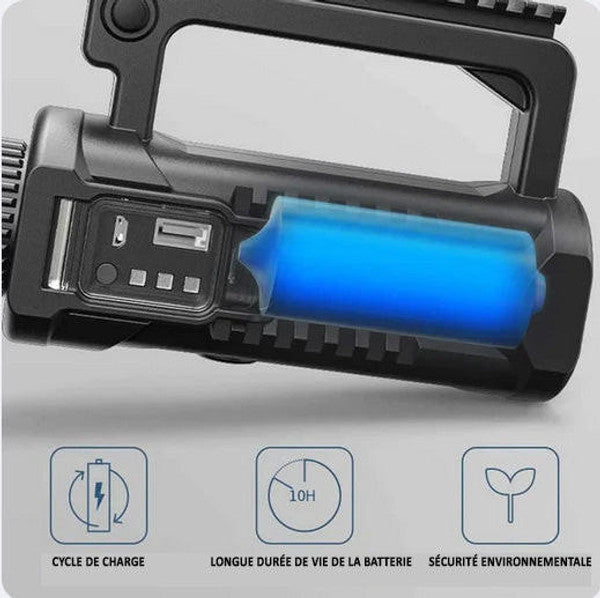 Lampe Torche LED Rechargeable à Haute Luminosité