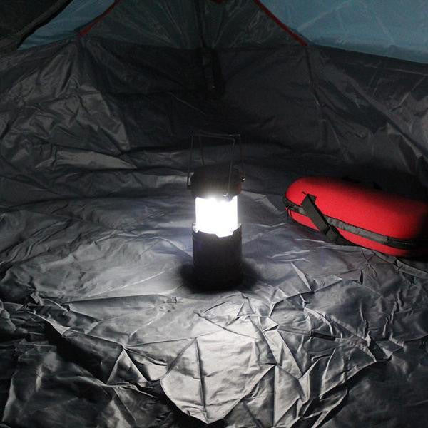 Lanterne De Camping 3-en-1 - Lampe De Poche LED Effet Flamme