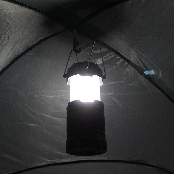Lanterne De Camping 3-en-1 - Lampe De Poche LED Effet Flamme