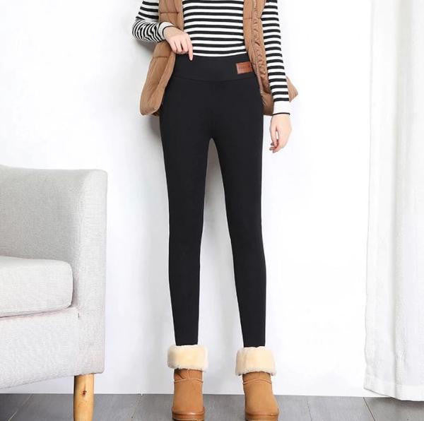 Legging en laine Polaire Femme pour Hiver