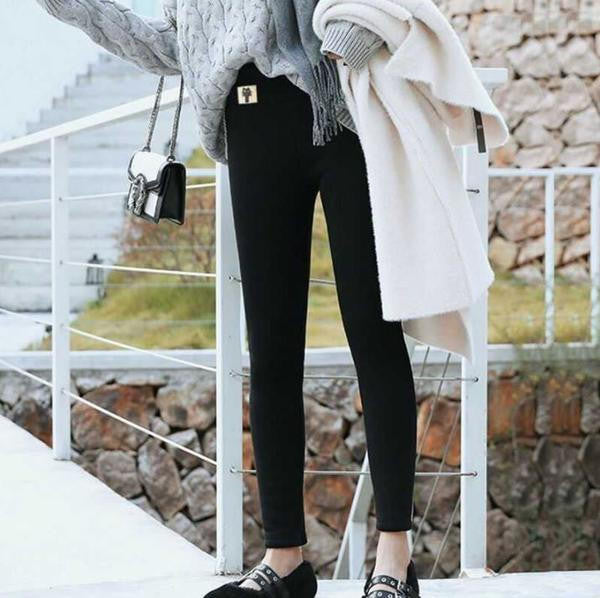 Legging en laine Polaire Femme pour Hiver