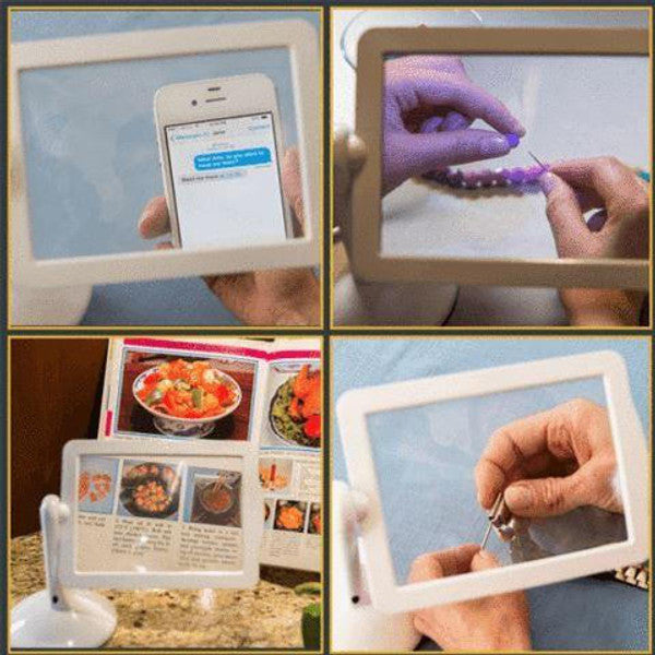 Loupe de lecture autoportante avec Éclairage LED