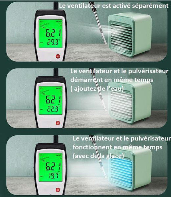 Mini Climatiseur Rechargeable à Eau - ClimFrost™