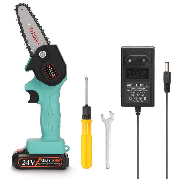 Mini Scie à Chaîne Electrique Rechargeable