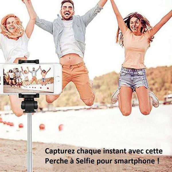 Perche à Selfie 4-en-1 avec Télécommande Bluetooth