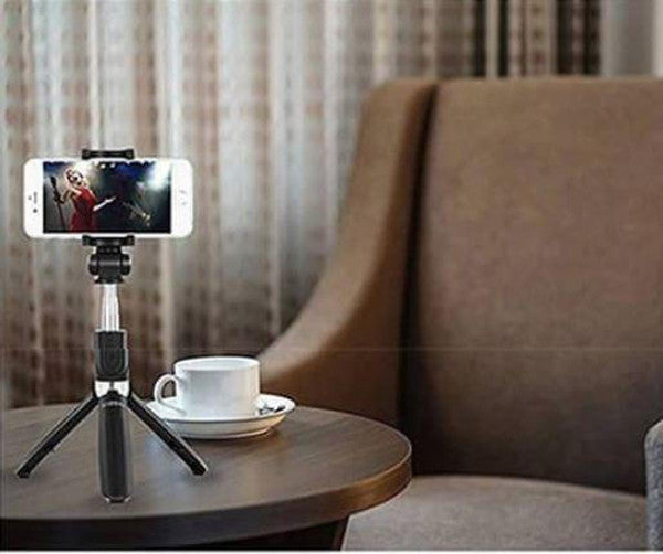 Perche à Selfie 4-en-1 avec Télécommande Bluetooth