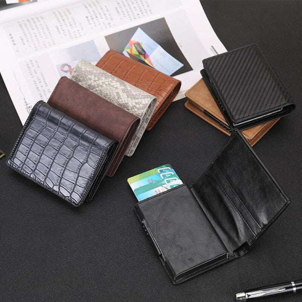 Portefeuille Anti Rfid En Cuir