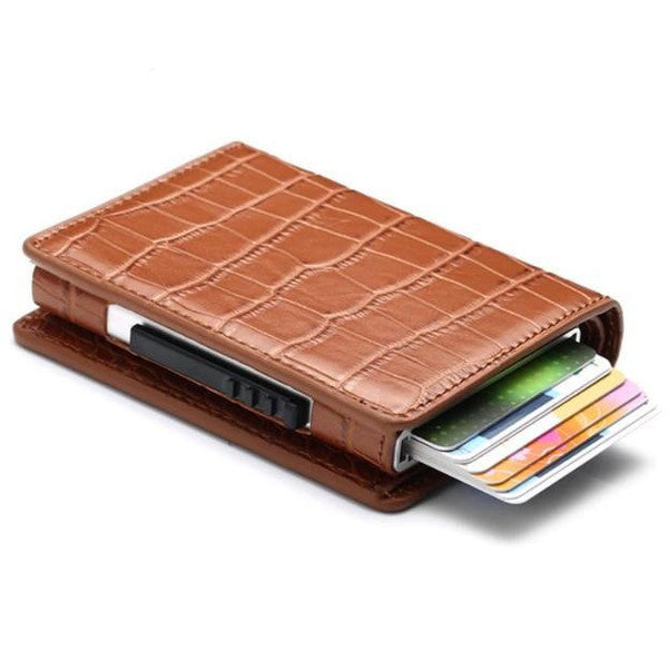 Portefeuille Anti Rfid En Cuir