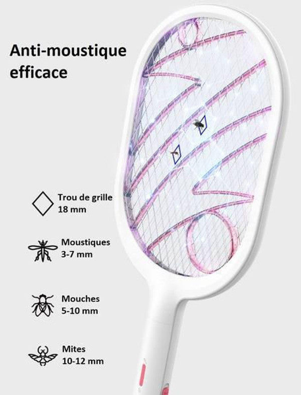 Raquette Anti-moustiques Rechargeable