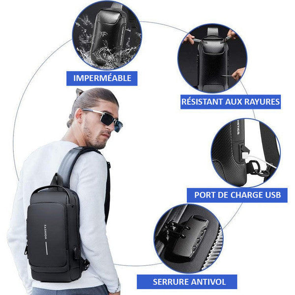 Sac à Dos Antivol en Fibre de Carbone