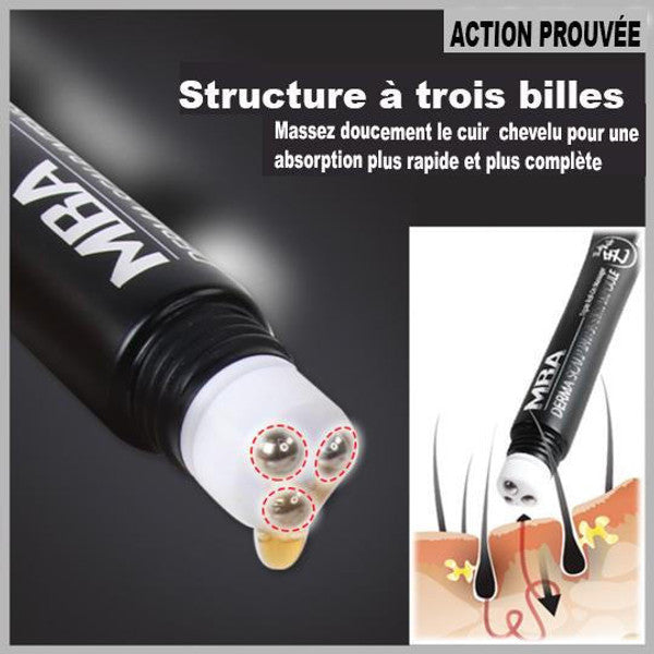 Sérum de repousse des cheveux en Roll-on