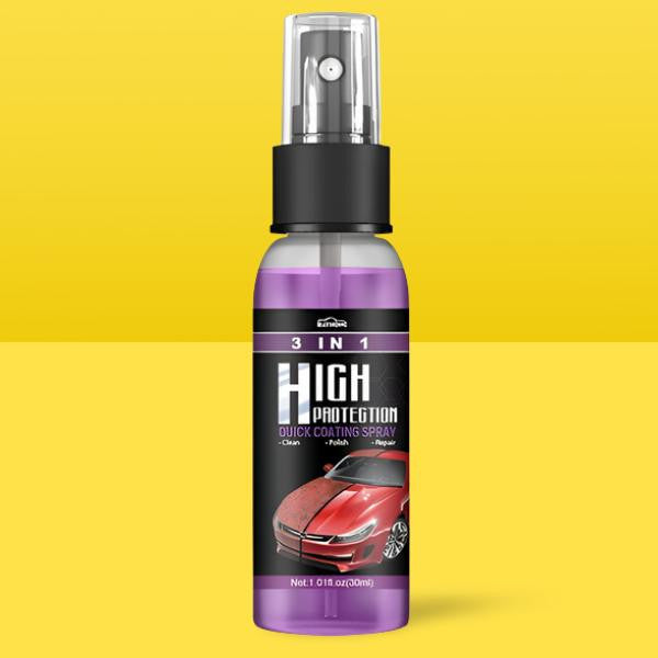 Spray Voiture Brillance Longue Durée 3-en-1 Haute Protection