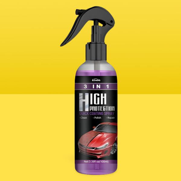 Spray Voiture Brillance Longue Durée 3-en-1 Haute Protection