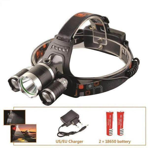 Super Lampe Frontale - 12000 Lumen, XM-L T6