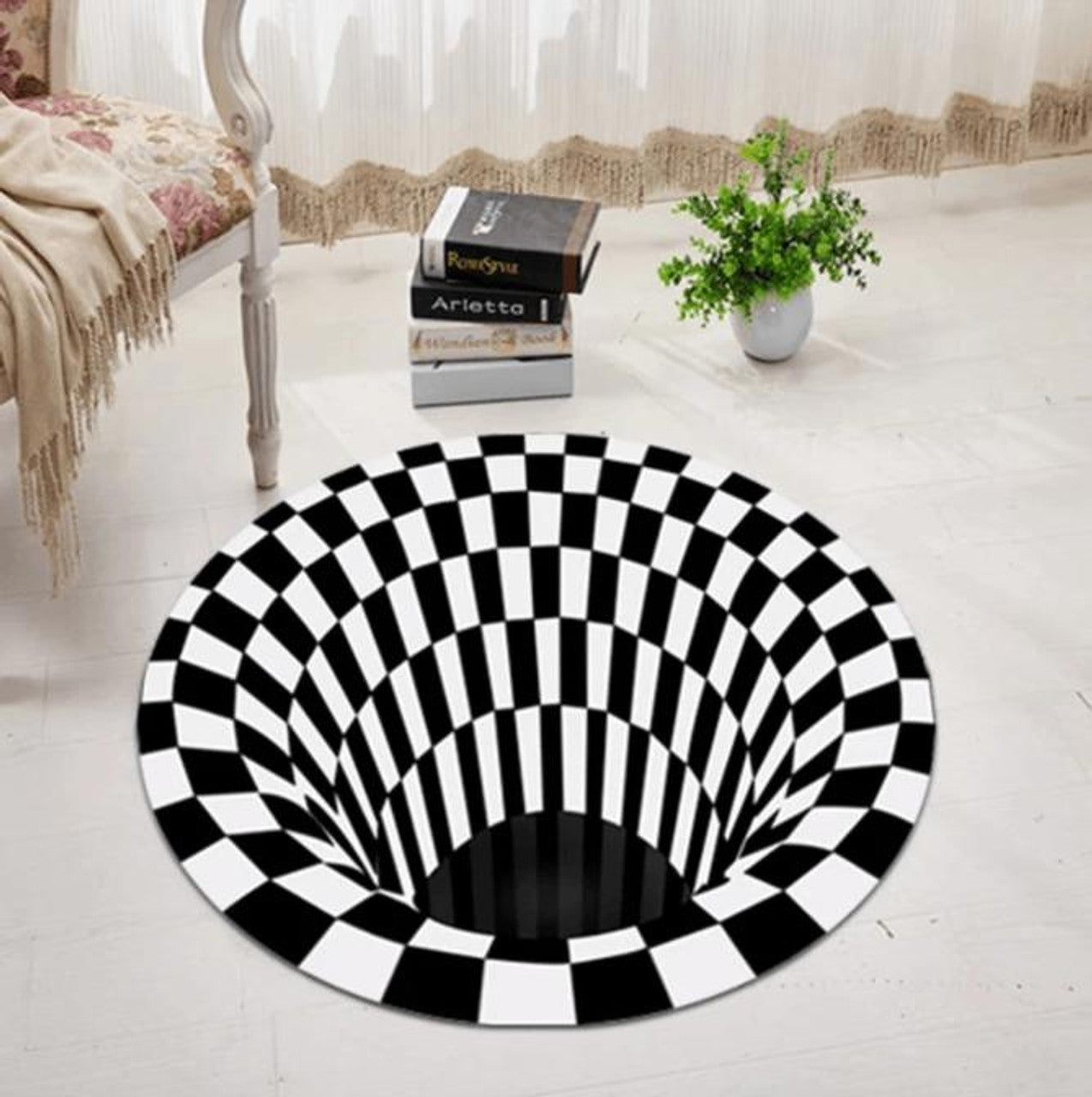 Tapis Vortex Illusion 3D