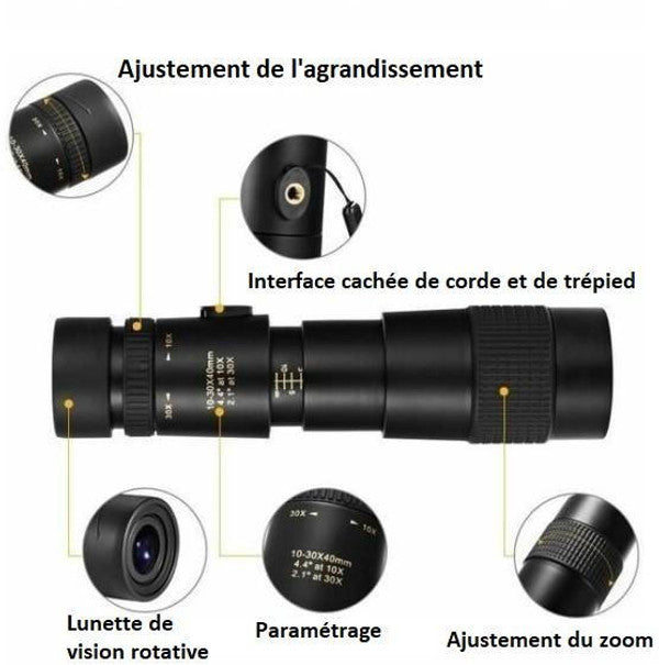 Télescope Monoculaire étanche à très haute définition