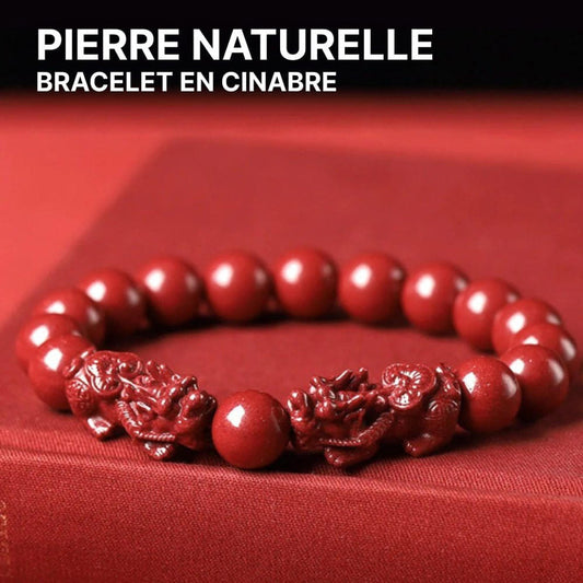 Bracelet Feng Shui En Cinabre