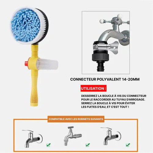 Brosse Nettoyage Voiture Rotative