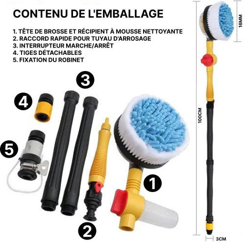 Brosse Nettoyage Voiture Rotative