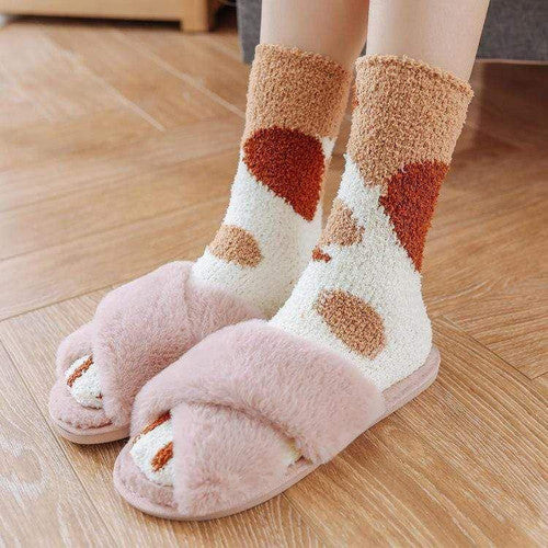 Chaussettes d’Hiver Pattes De Chats