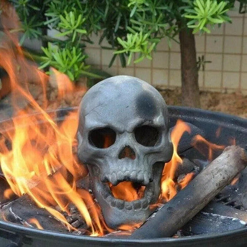 Crâne en Feu Pour Halloween