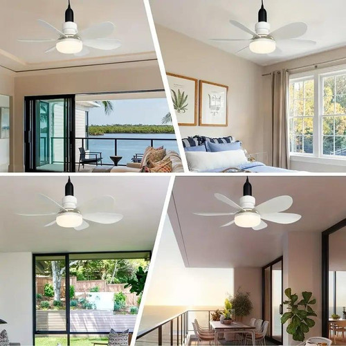 Ventilateur De Plafond Avec Lumière Led Et Télécommande