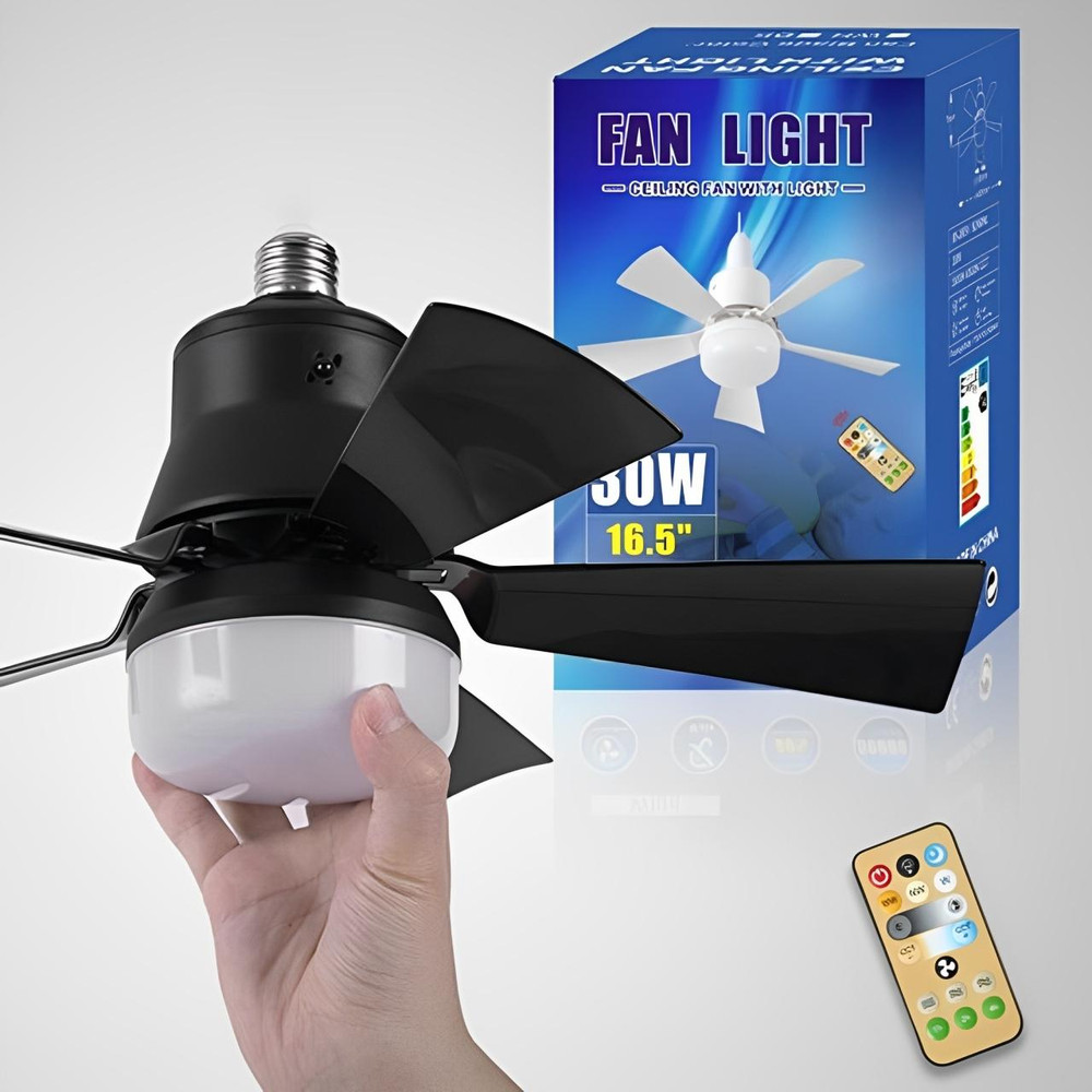 Ventilateur De Plafond Avec Lumière Led Et Télécommande