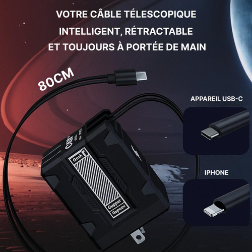 Chargeur Rapide 120W Pour Iphone - Samsung - Ipad - Apple
