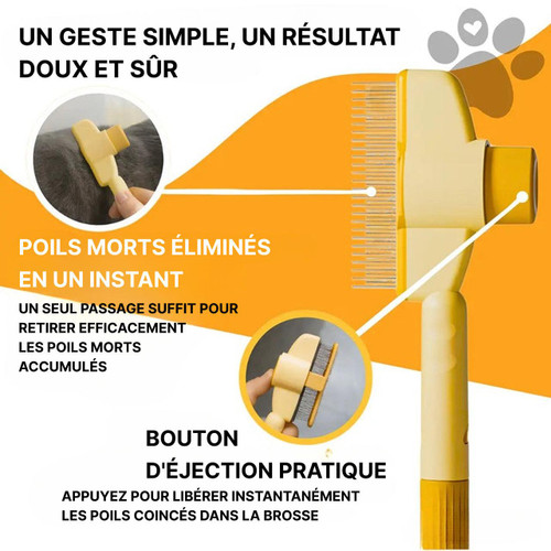 Brosse Pour Chat à Poils Longs - Courts Et Épais