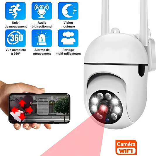 Caméra De Surveillance Extérieure Sans Fil Wifi